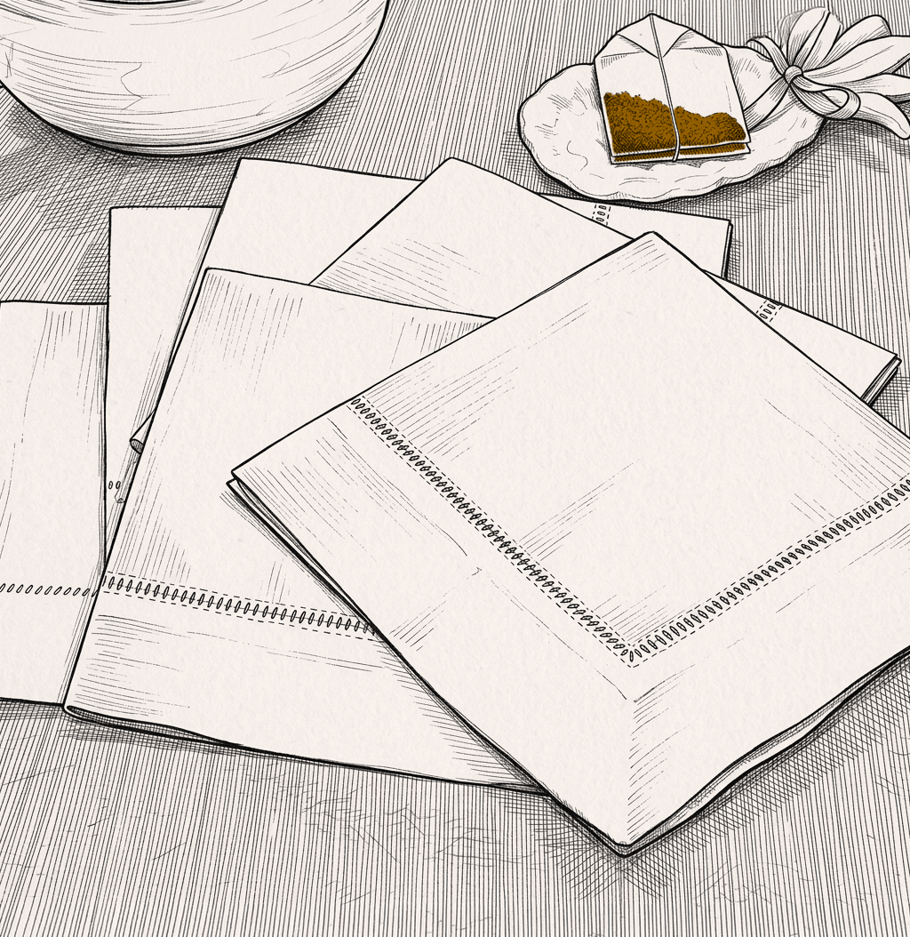 Linen Tea Napkins - Set of 6