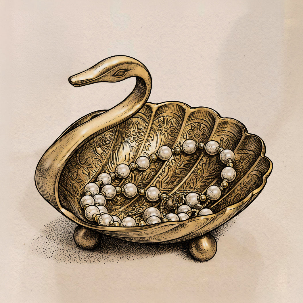Swan Jewelry Catchall Dish