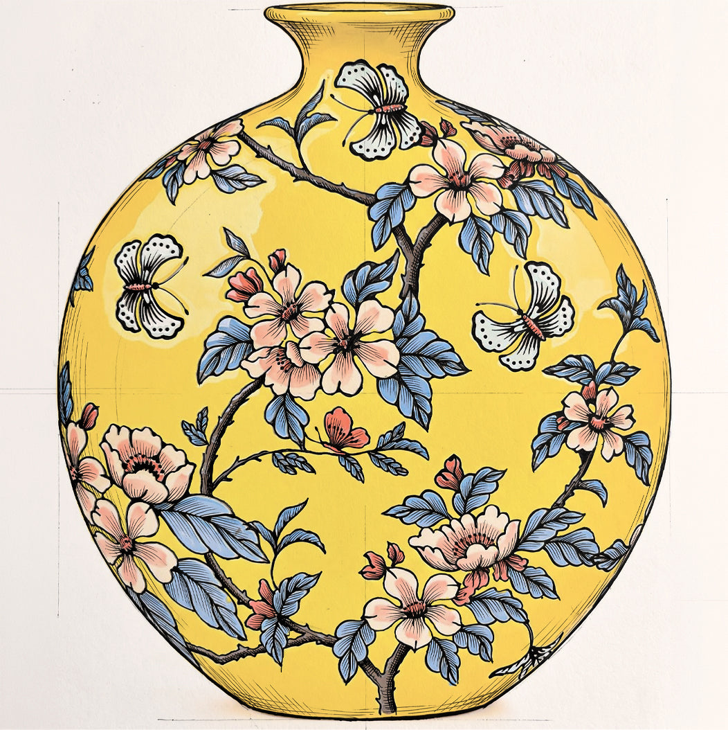 Porcelain Flower Vase