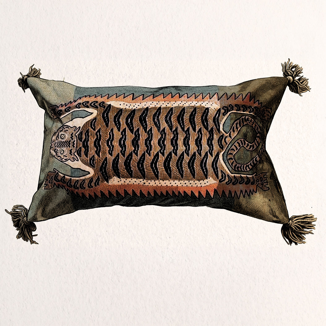 Tiger Lumbar Pillow